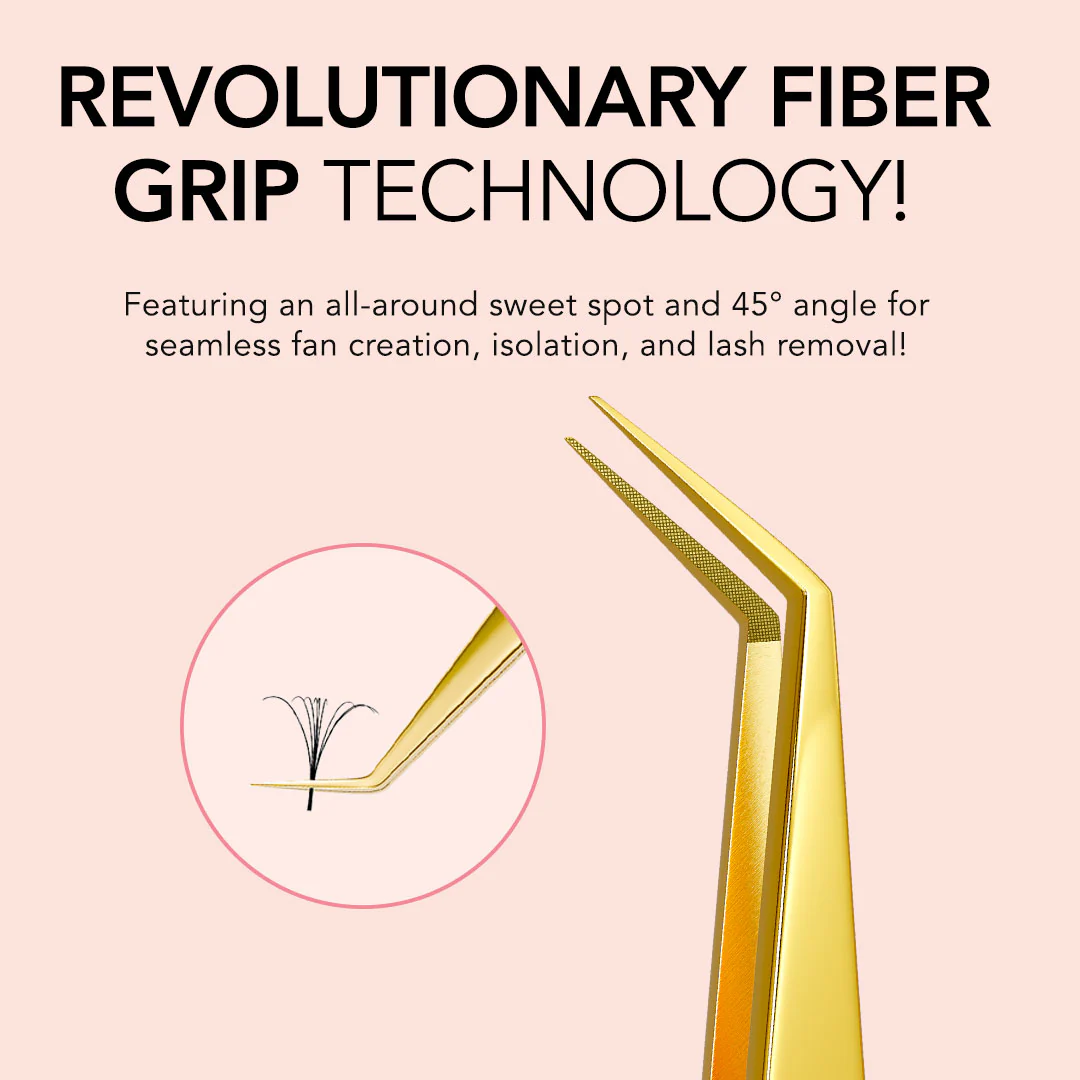 45° Angle Fiber Grip Tweezer - Image 2
