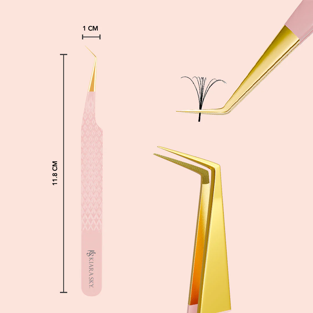 45° Angle Fiber Grip Tweezer - Image 6