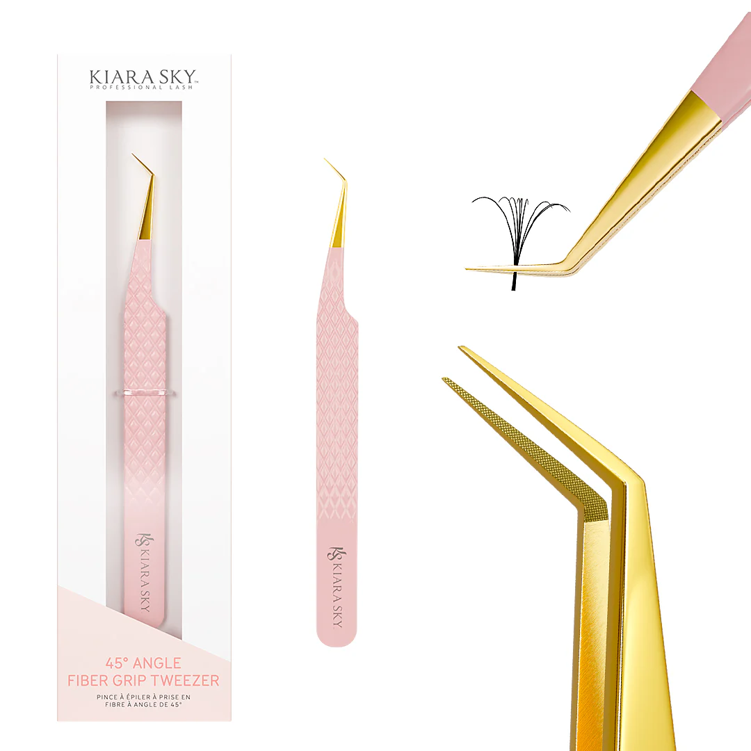 45° Angle Fiber Grip Tweezer - Image 8