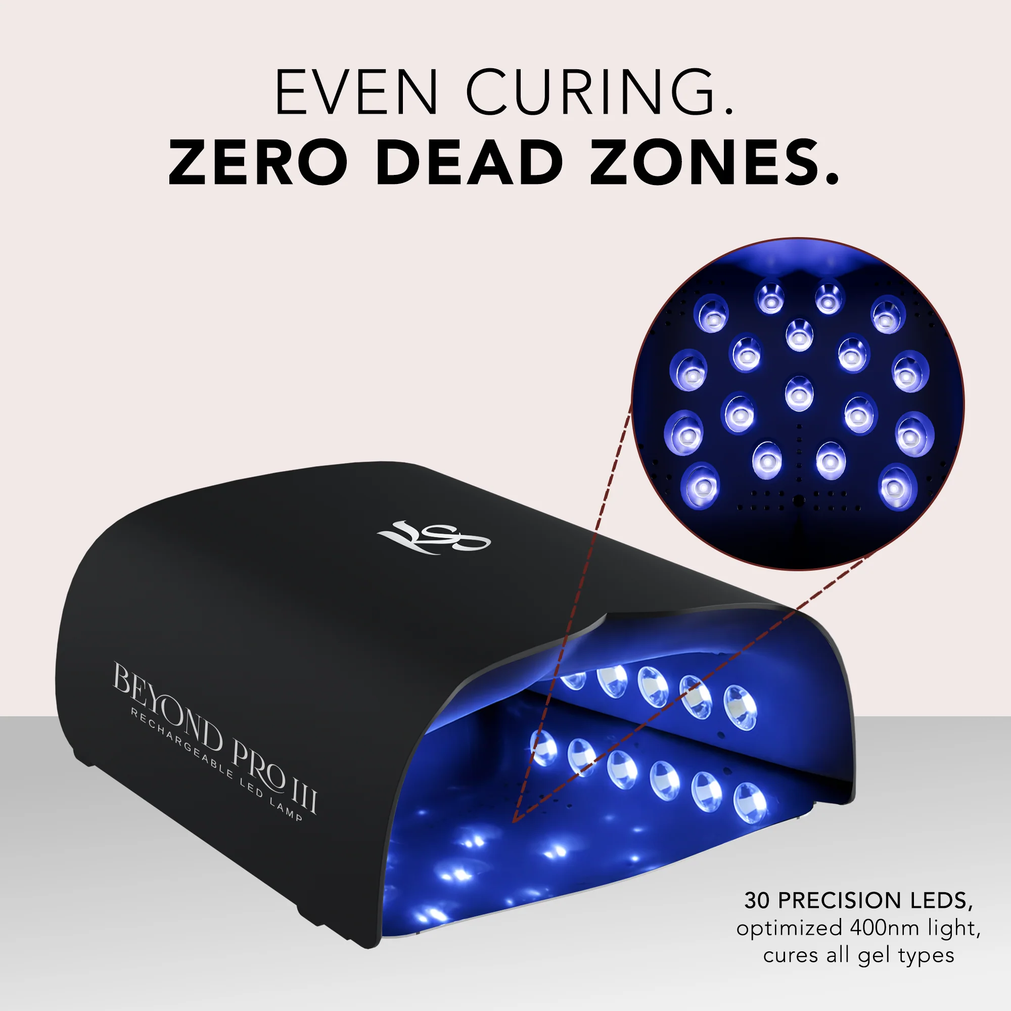 Beyond Pro Rechargeable LED Lamp III - Black - Image 4