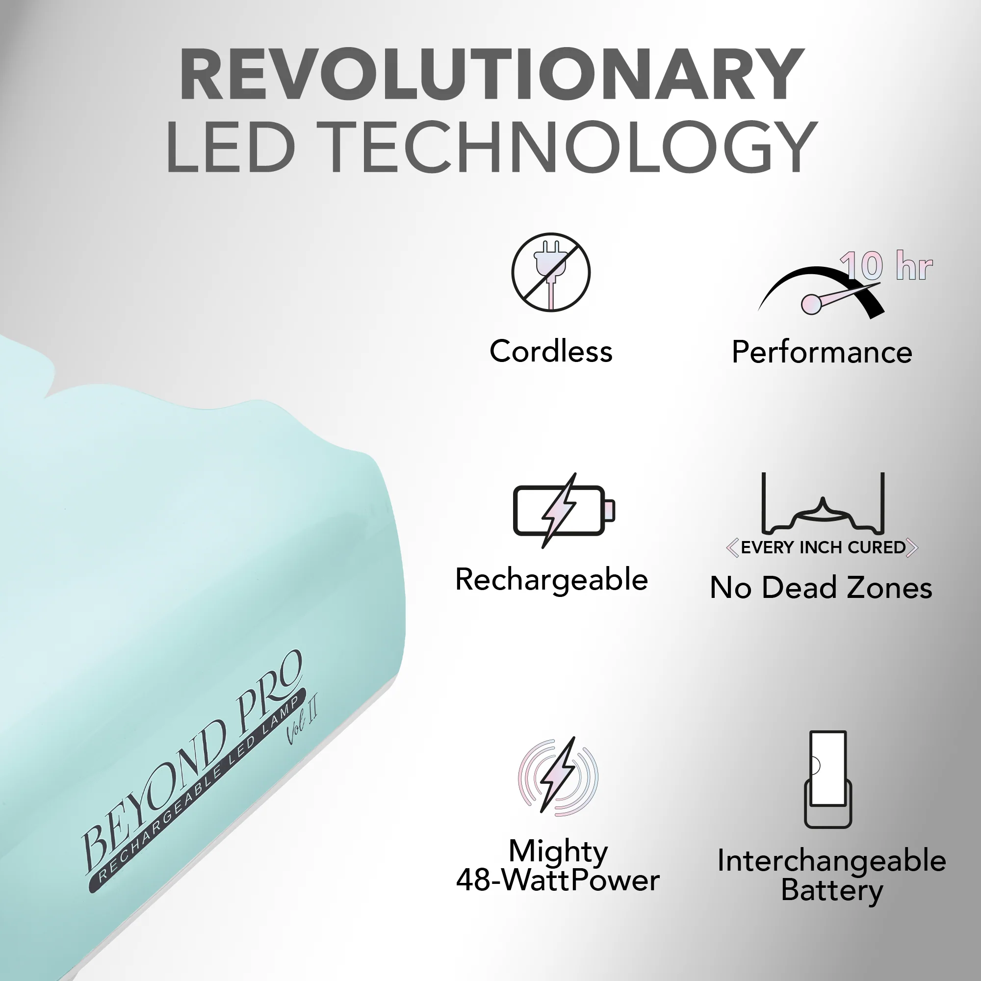 Beyond Pro Rechargeable LED Lamp Vol. II - Blue - Image 3