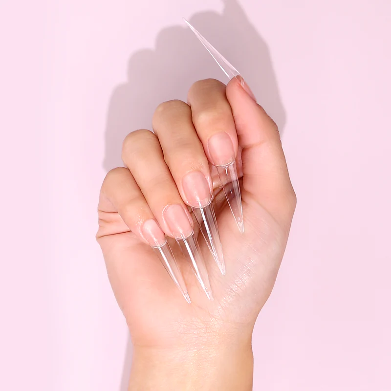 Stiletto Nail Tips XXL - Clear - Image 4
