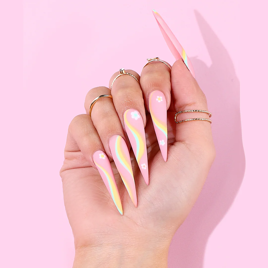 Stiletto Nail Tips XXL - Natural - Image 4