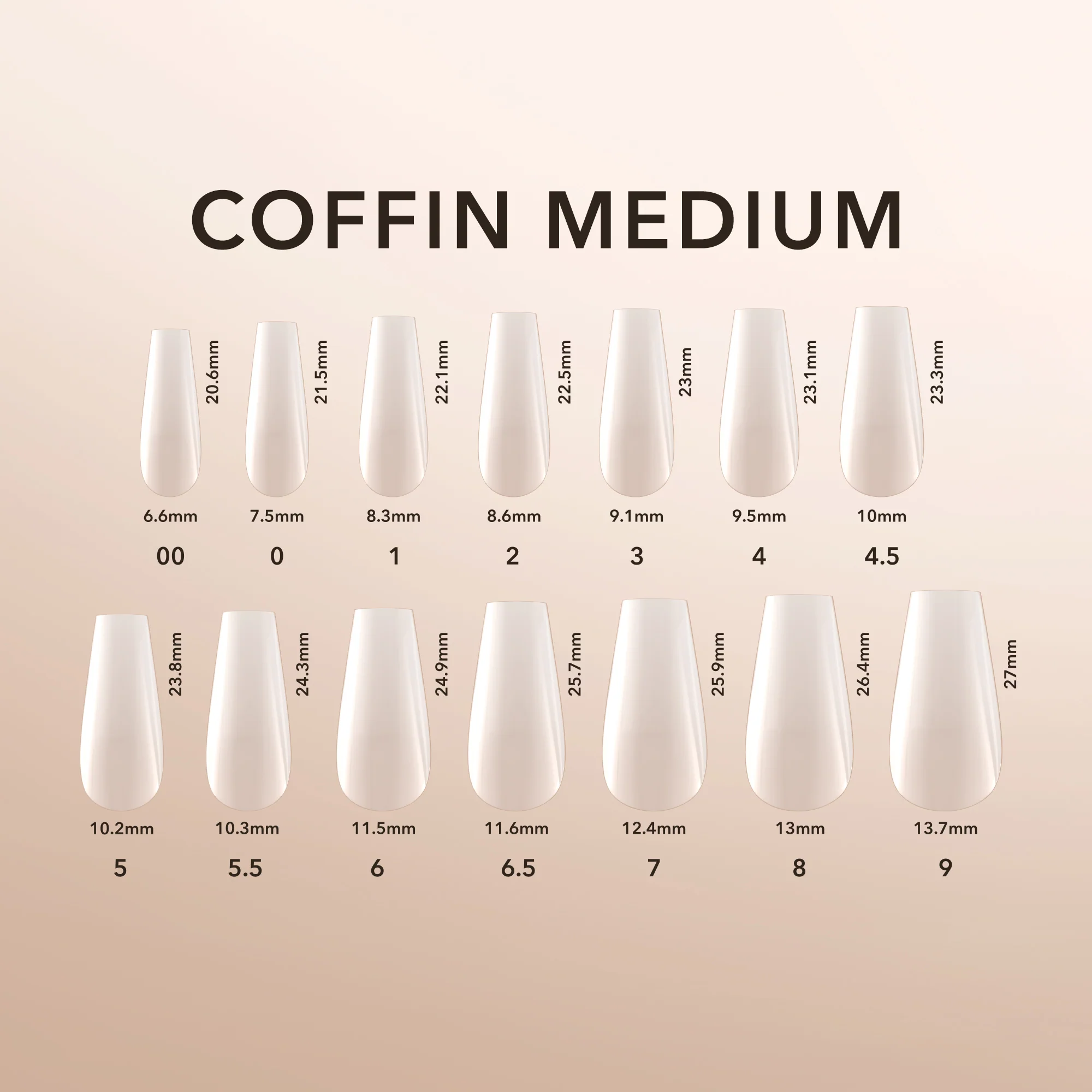 Coffin Medium | Natural Gel Extensions - Image 4