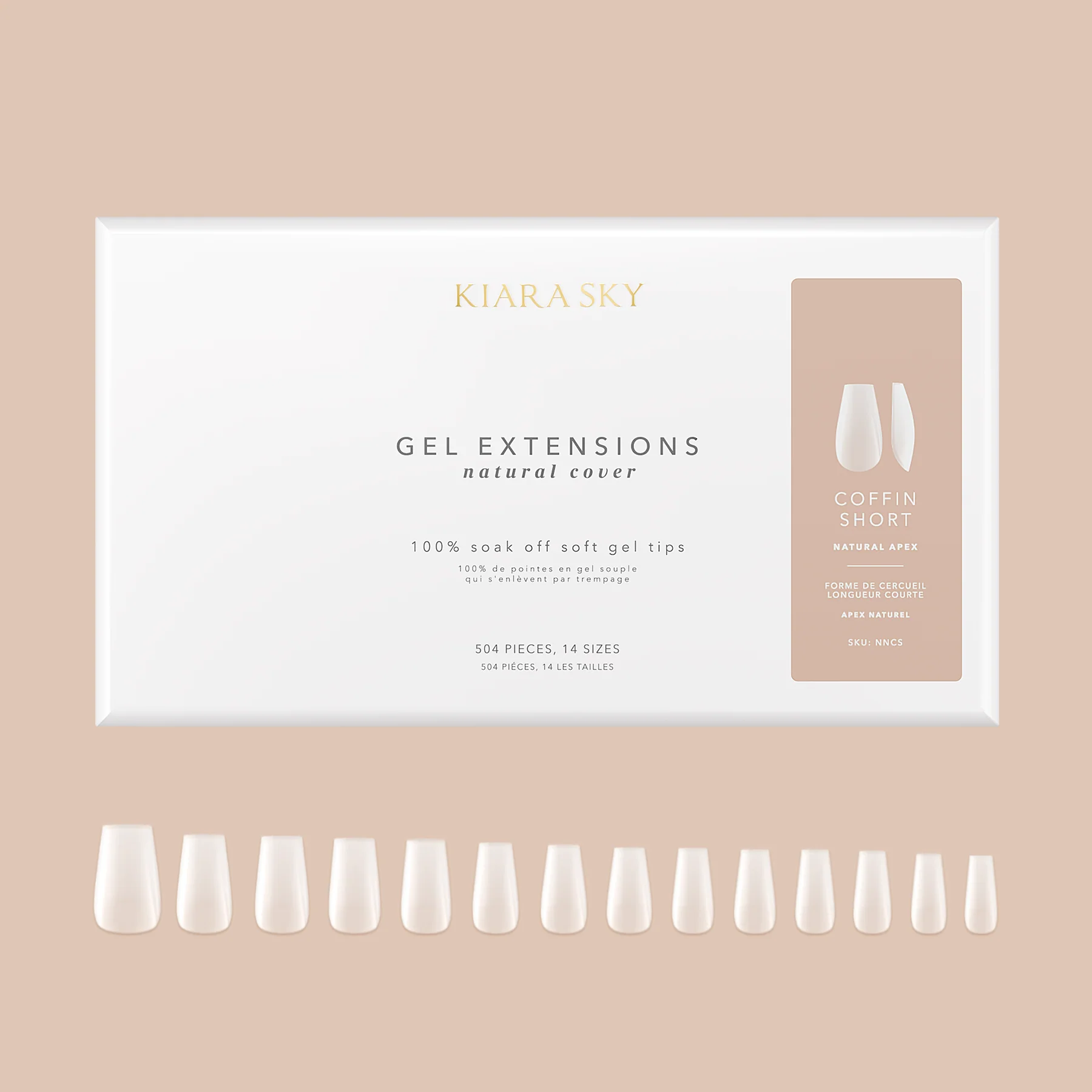 Coffin Short | Natural Gel Extensions