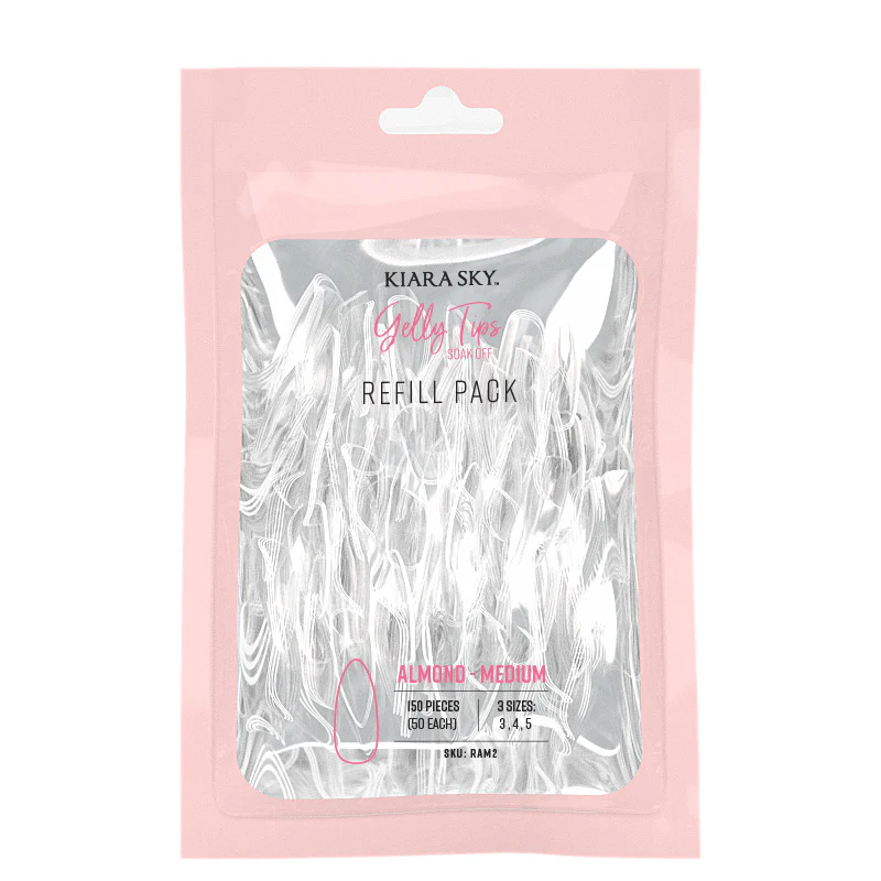 Gelly Tips Refill Pack - Almond Medium - Image 3