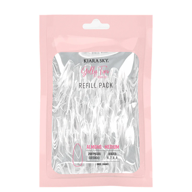 Gelly Tips Refill Pack - Almond Medium - Image 5