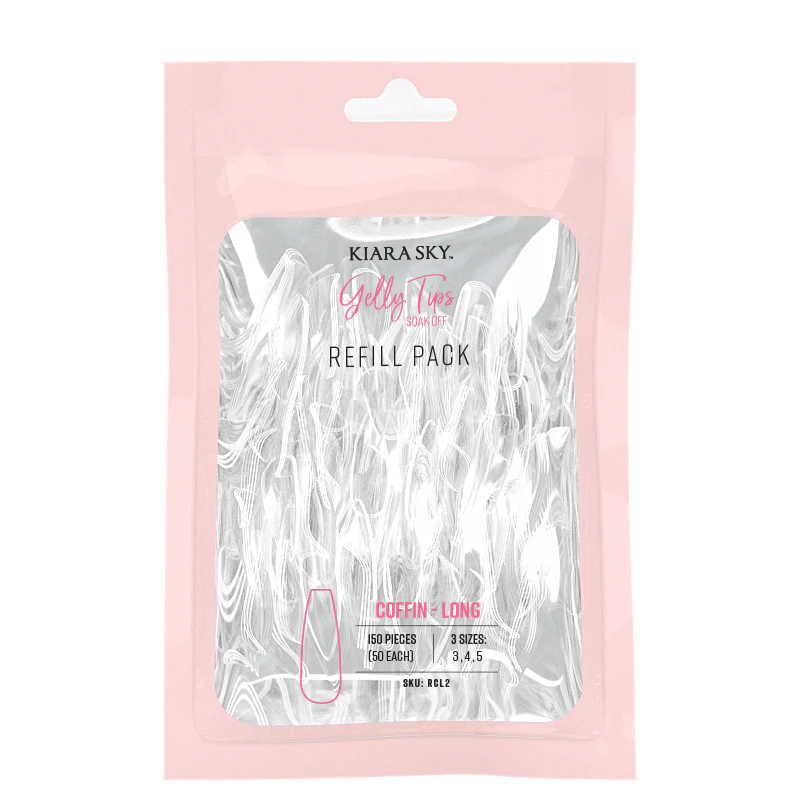 Gelly Tips Refill Pack - Coffin Long - Image 3