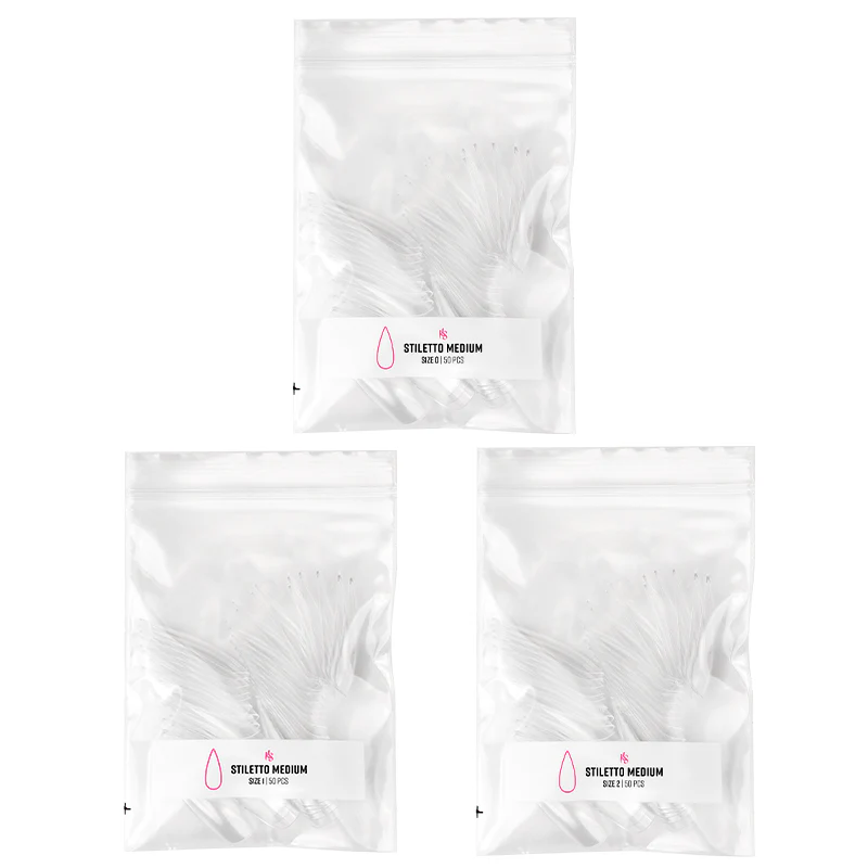 Gelly Tips Refill Pack - Stiletto Medium - Image 2