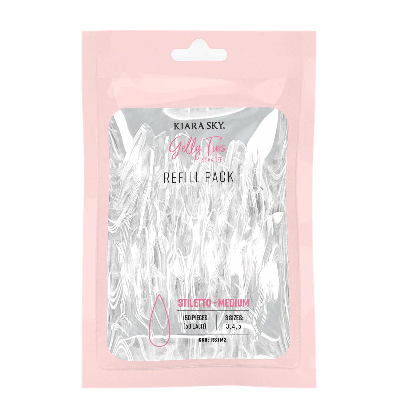Gelly Tips Refill Pack - Stiletto Medium - Image 3