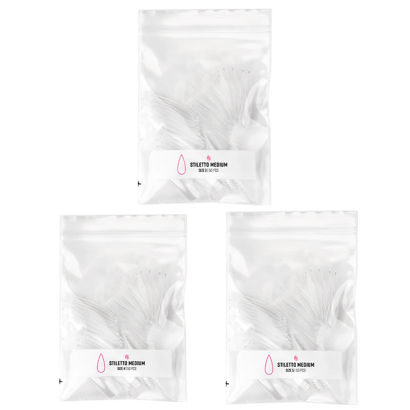 Gelly Tips Refill Pack - Stiletto Medium - Image 4