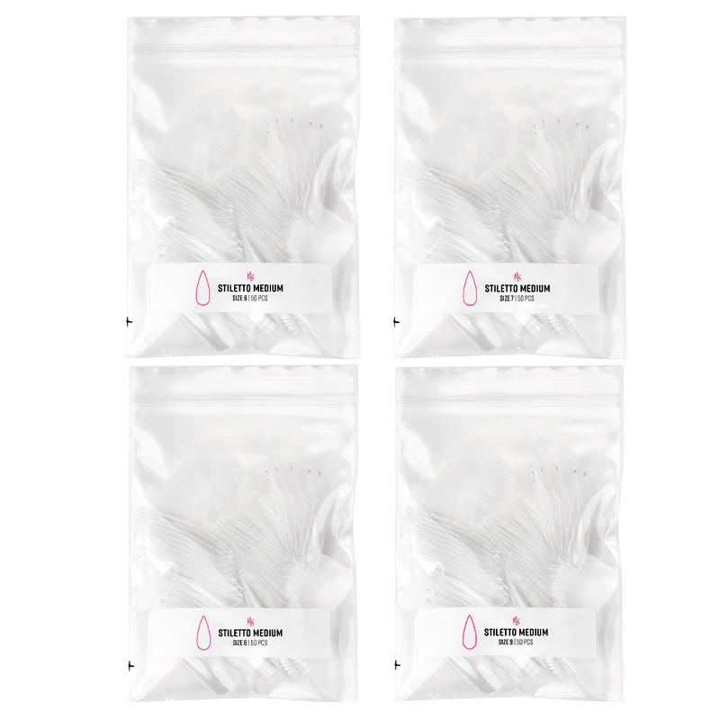 Gelly Tips Refill Pack - Stiletto Medium - Image 6