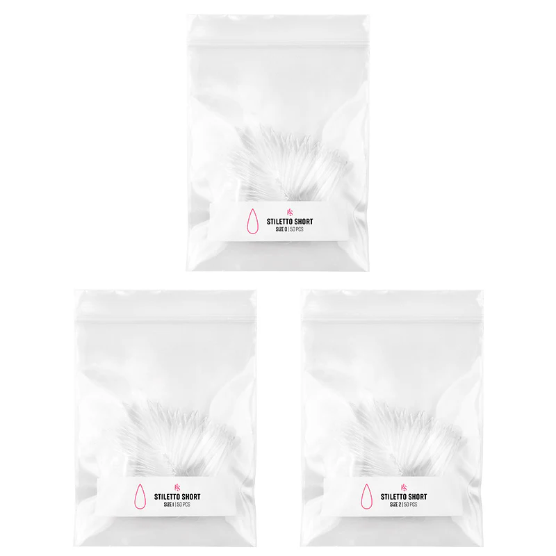 Gelly Tips Refill Pack - Stiletto Short - Image 2