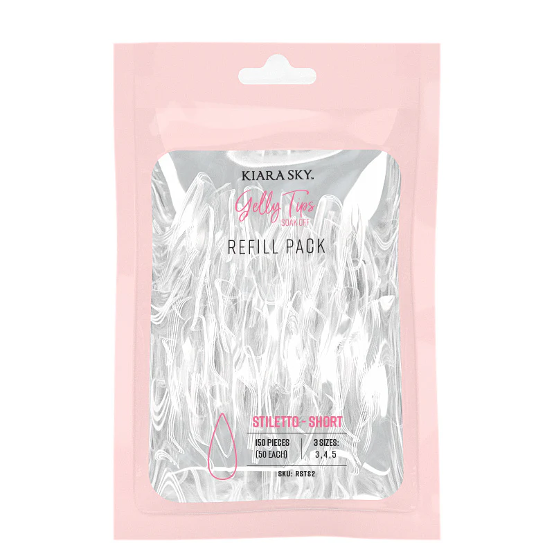 Gelly Tips Refill Pack - Stiletto Short - Image 3