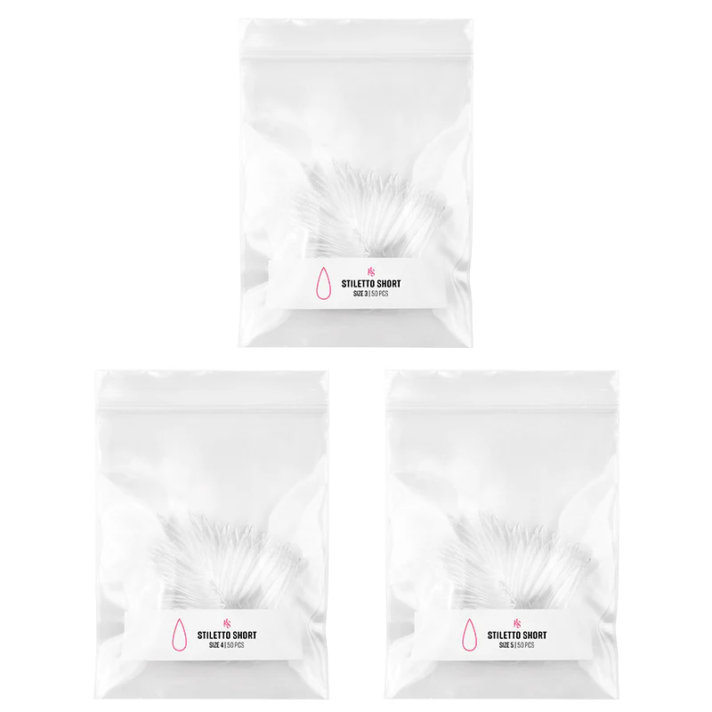 Gelly Tips Refill Pack - Stiletto Short - Image 4