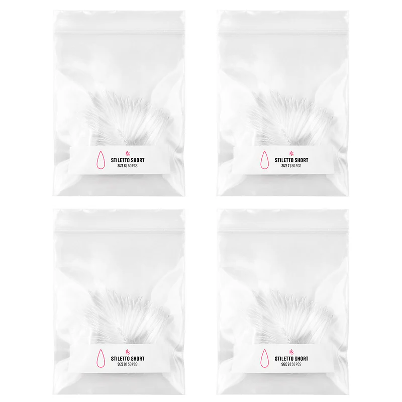 Gelly Tips Refill Pack - Stiletto Short - Image 6