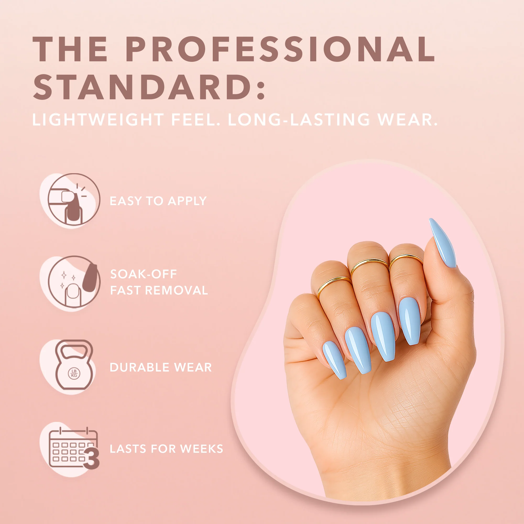 GELLY TIPS STARTER KIT - Coffin Medium - Image 6
