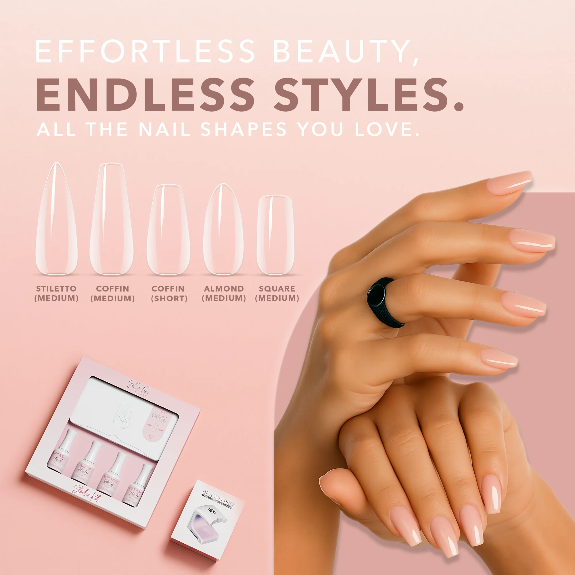 GELLY TIPS STARTER KIT - Coffin Short - Image 6