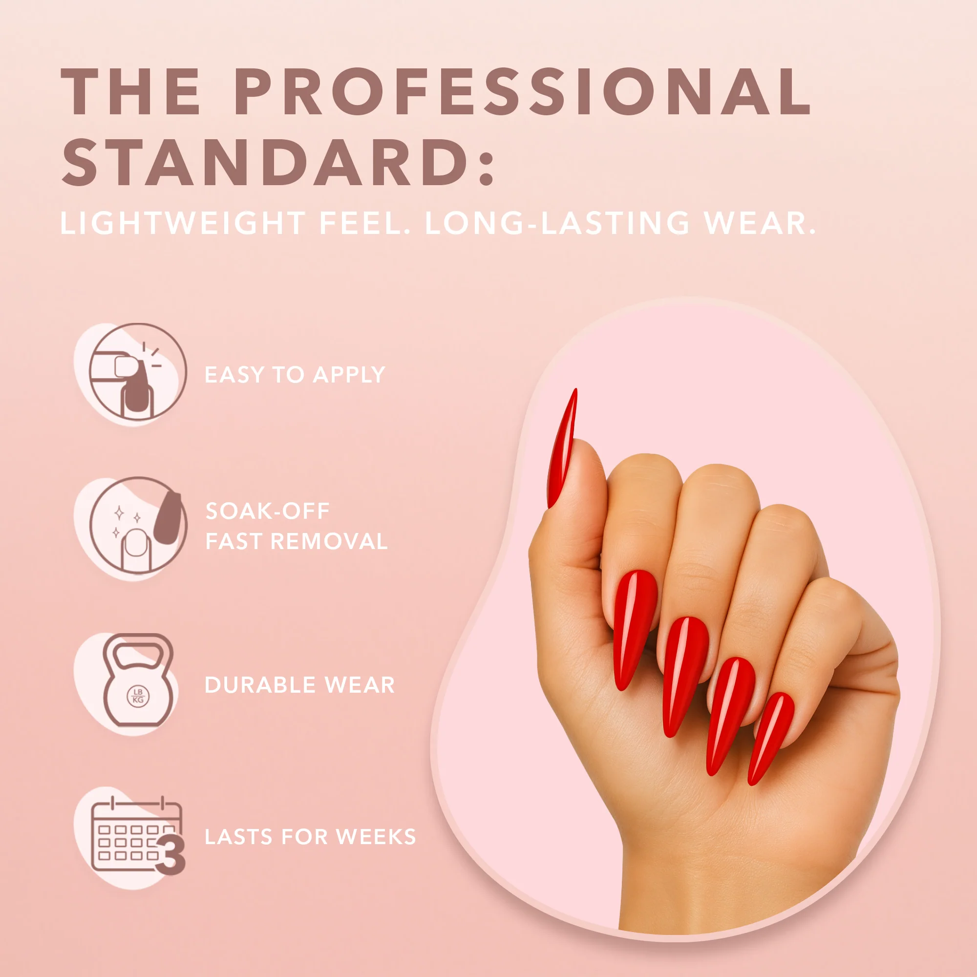 GELLY TIPS STARTER KIT - Stiletto Medium - Image 5