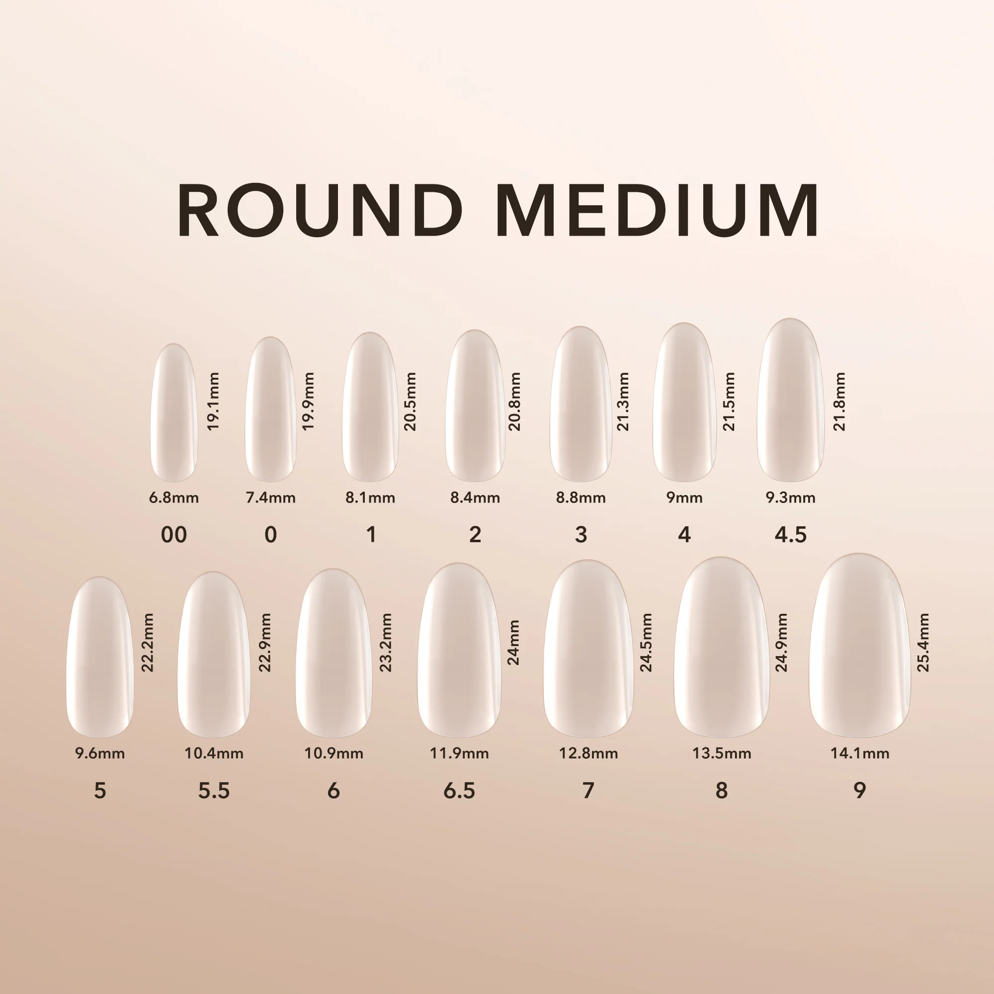 Round Medium | Natural Gel Extensions - Image 4
