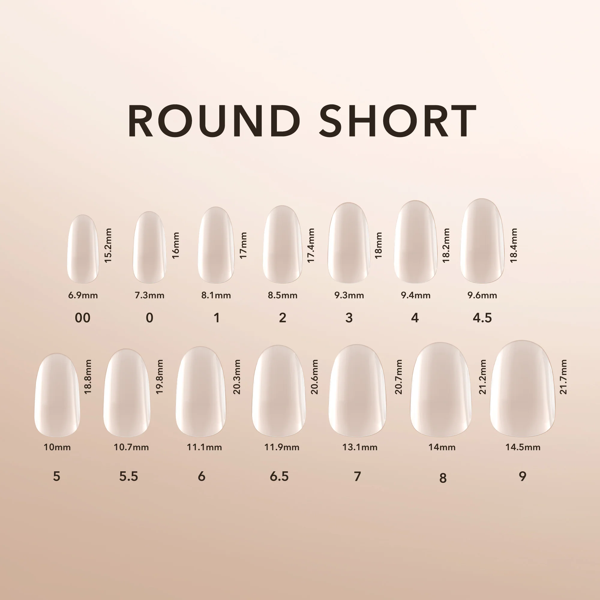 Round Short | Natural Gel Extensions - Image 4