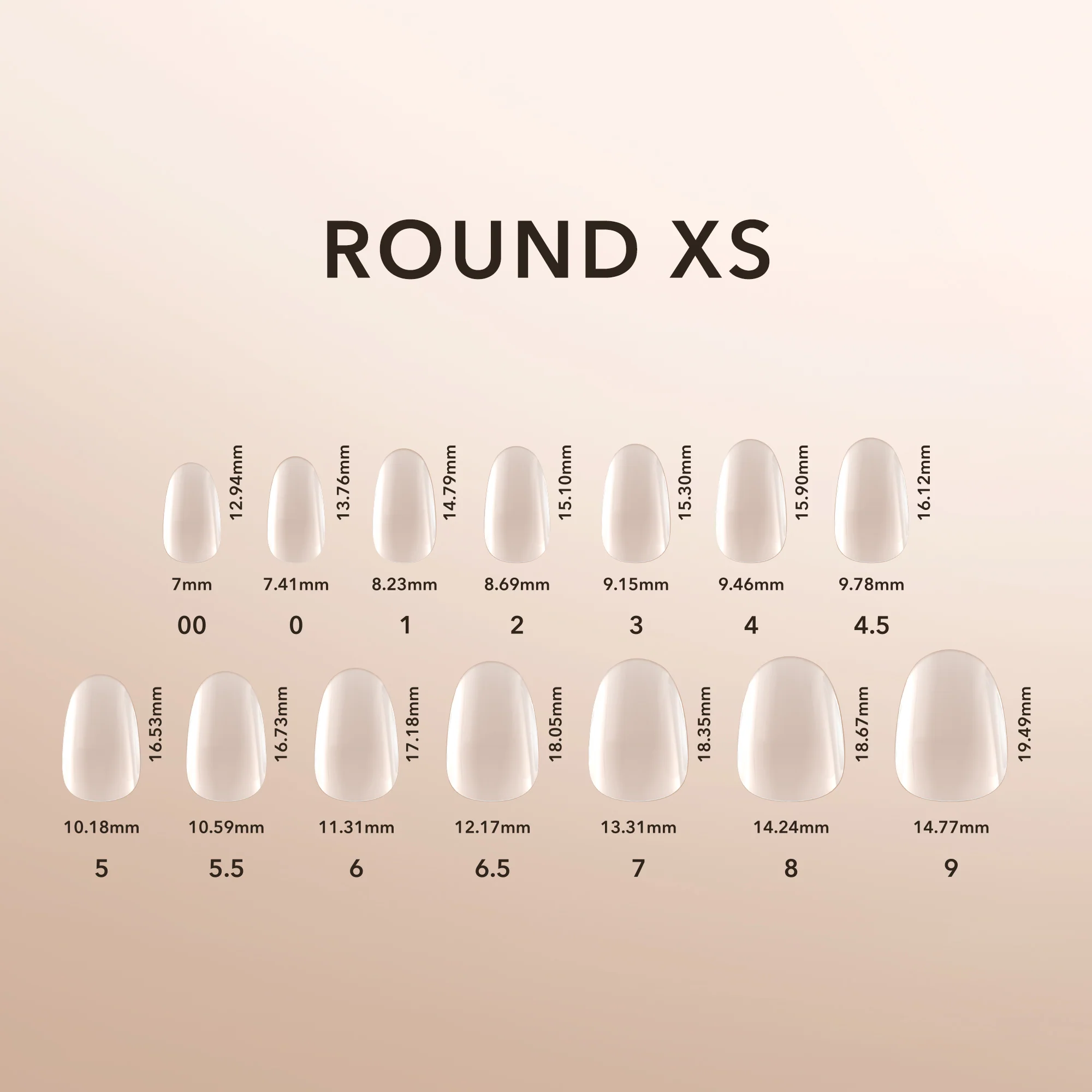 Round XS | Natural Gel Extensions - Image 4