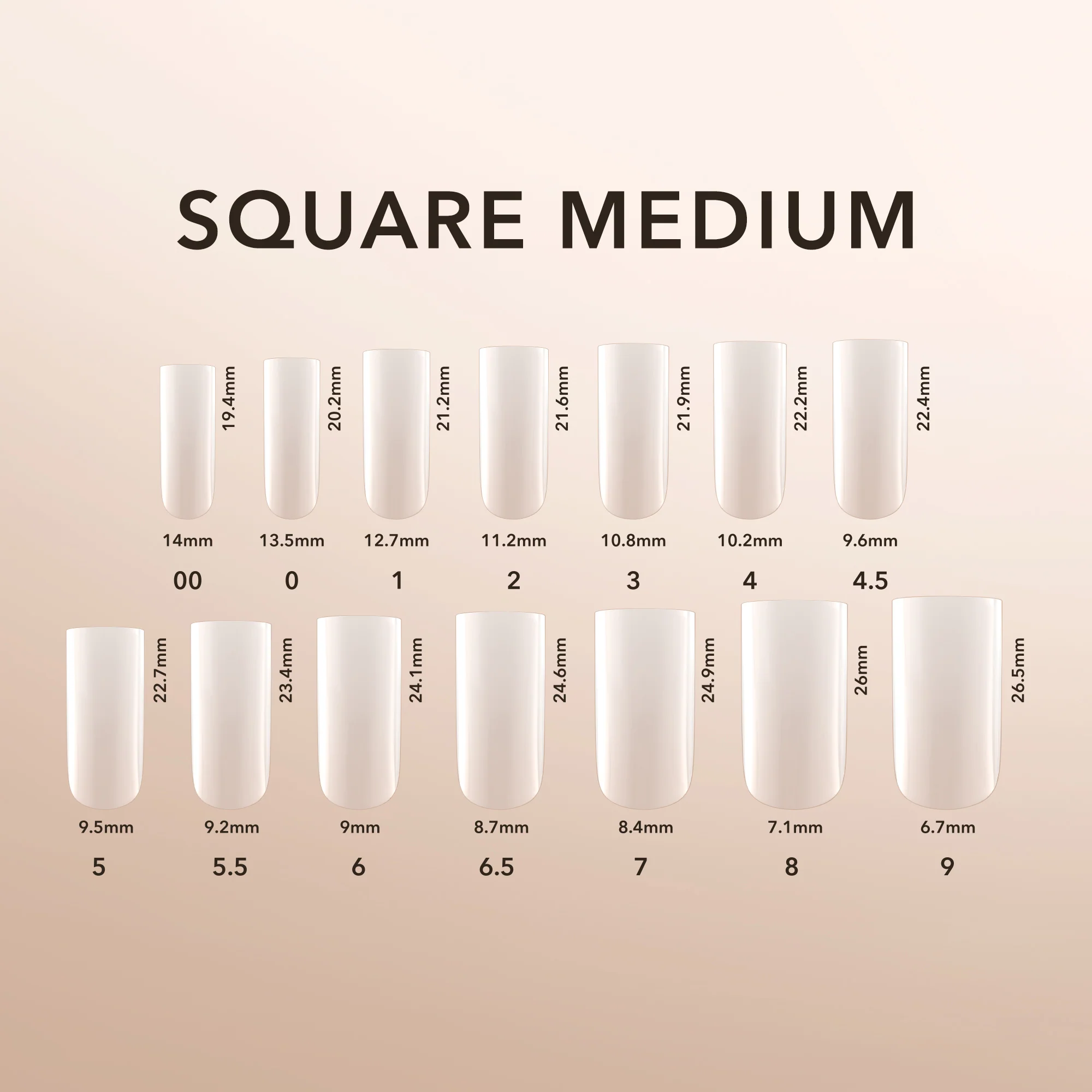 Square Medium | Natural Gel Extensions - Image 4