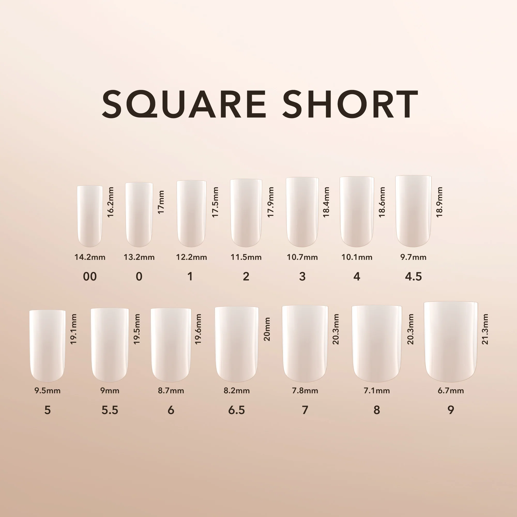Square Short | Natural Gel Extensions - Image 4