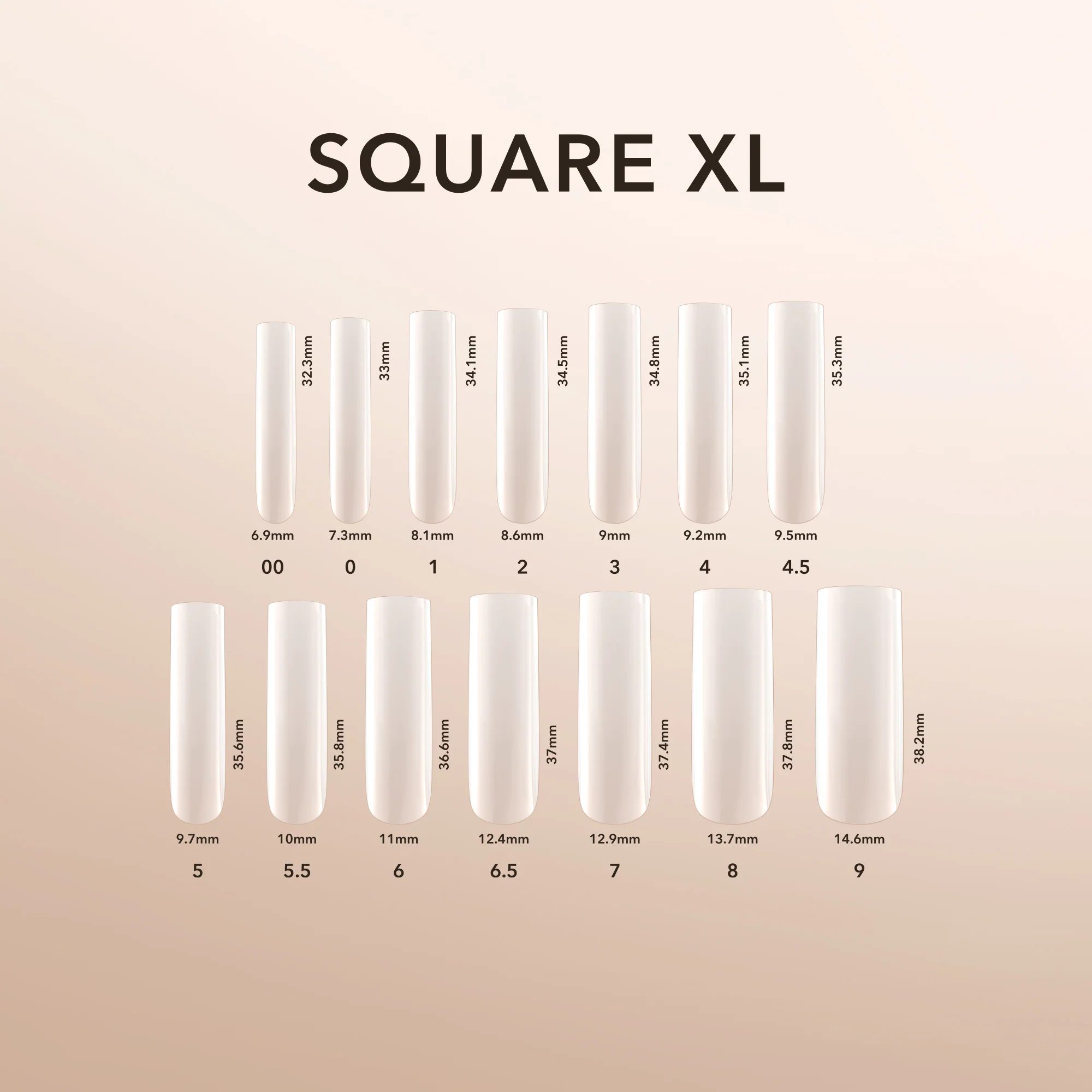 Square XL | Natural Gel Extensions - Image 4