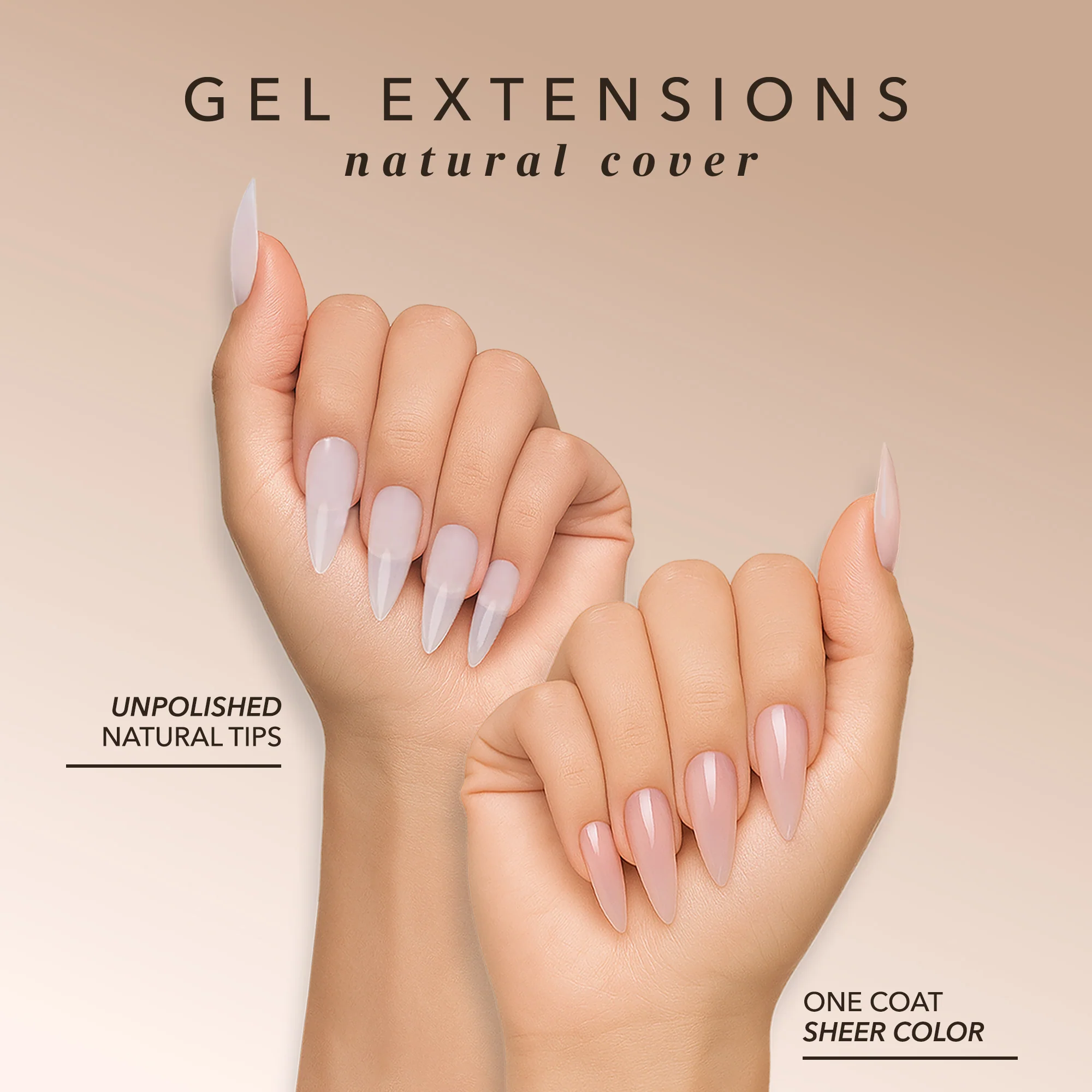 Stiletto Long | Natural Gel Extensions - Image 2