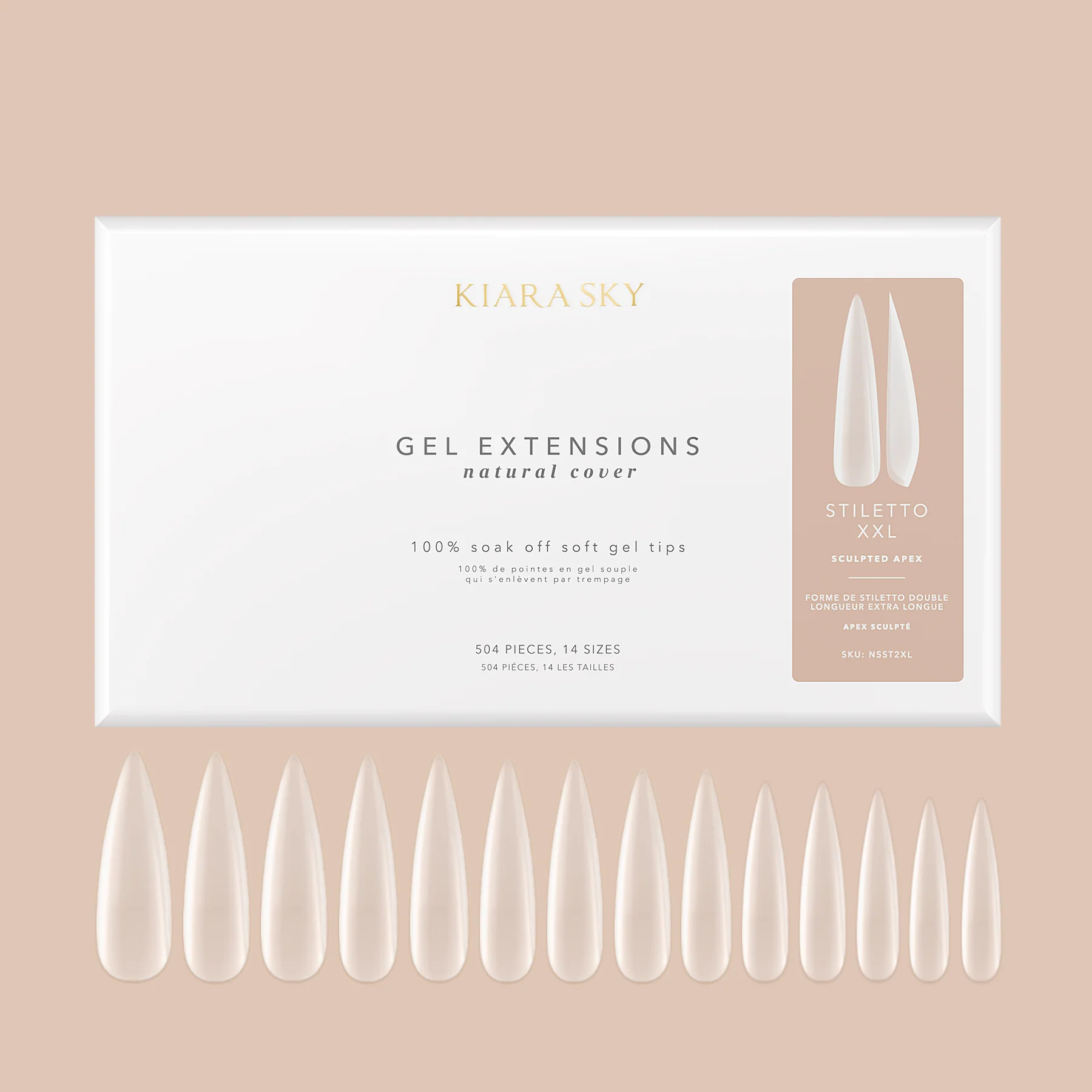 Stiletto XXL | Natural Gel Extensions