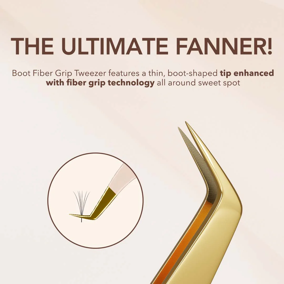 Thin Boot Tweezer Fiber Grip - Tan - Image 2
