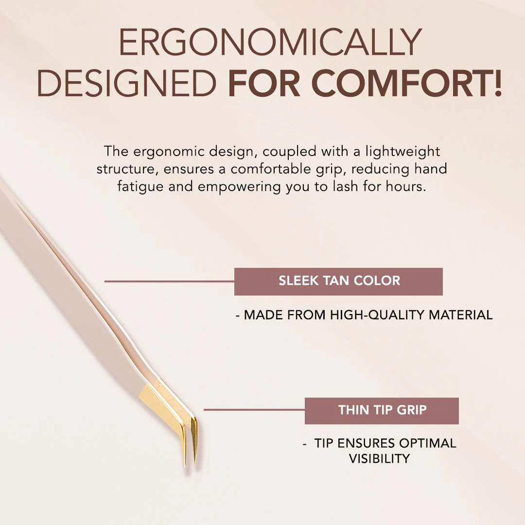 Thin Boot Tweezer Fiber Grip - Tan - Image 4