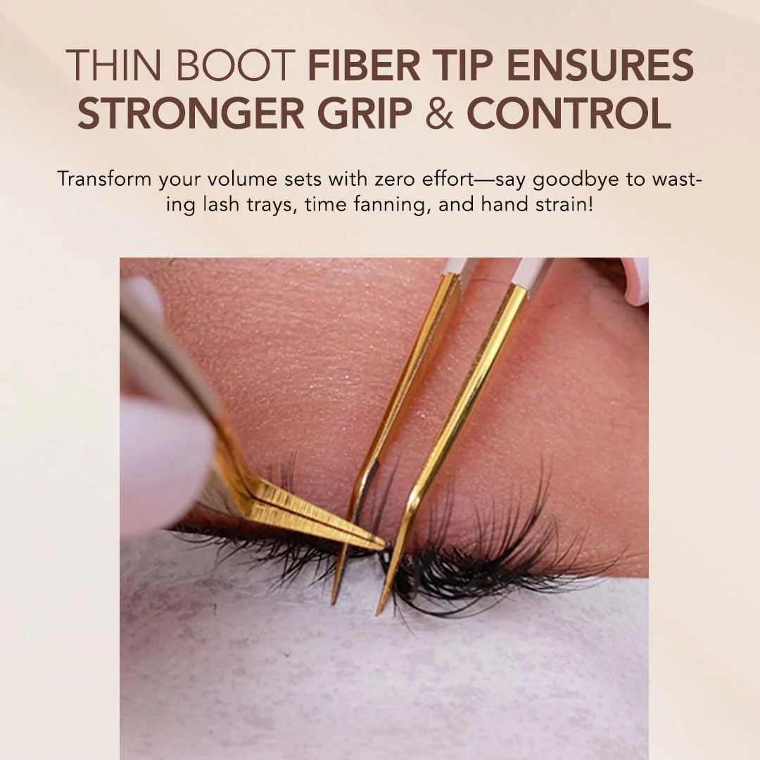 Thin Boot Tweezer Fiber Grip - Tan - Image 6