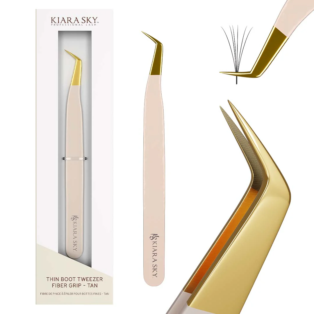 Thin Boot Tweezer Fiber Grip - Tan - Image 7